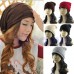 New Winter Unisex Overd Slouch Cap Plicate Baggy Beanie Knit Crochet Ski Hat  eb-66903327